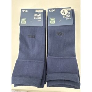 DSG DSGSCRSLV01 Navy Soccer Sleeve Sz L/XL  - 2 Packs NEW